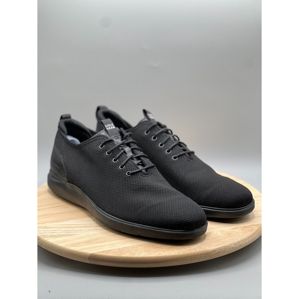 Cole Haan Grand Plus Essex Distance Knit‎ Oxford Black Casual Sneaker Mens 13 m
